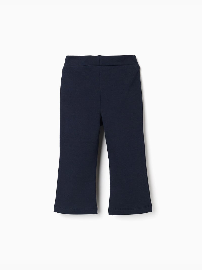Leggings a zampa spazzolato Blu scuro - Kiabi