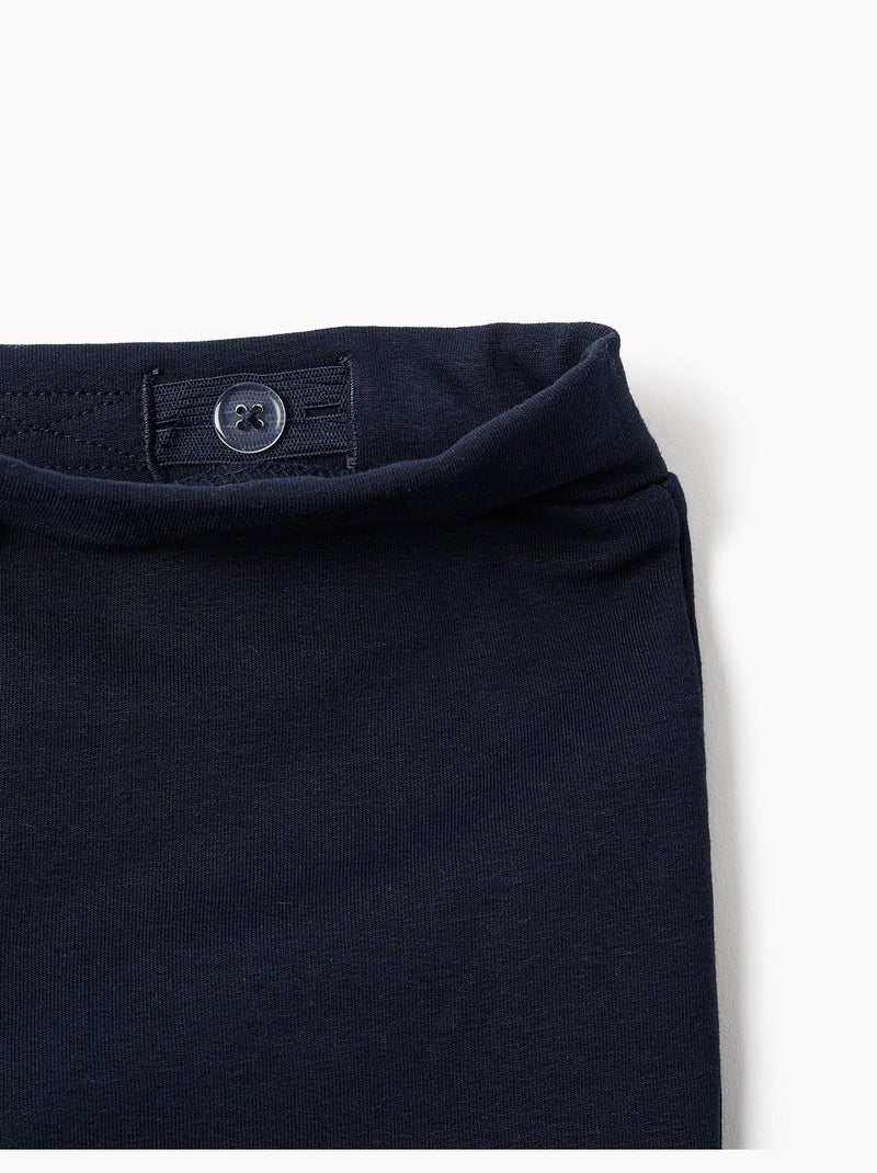 Leggings a zampa spazzolato Blu scuro - Kiabi