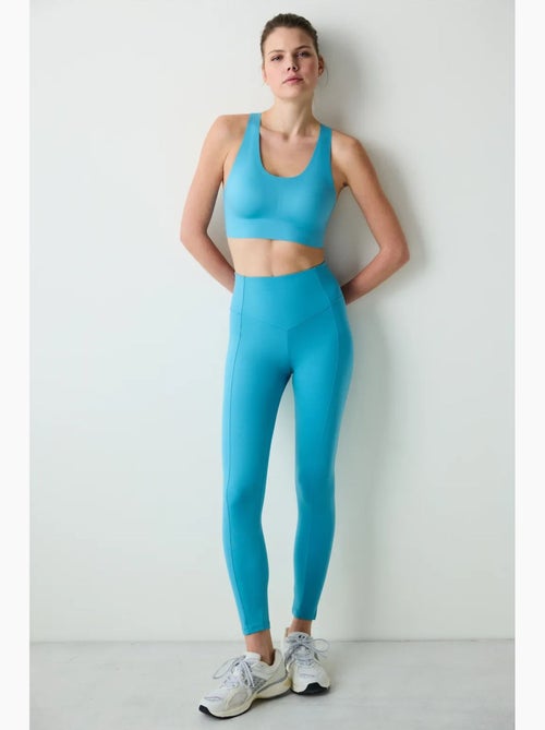 Leggings alla caviglia con vita alta e dettaglio cucitura stitch waist penti - Kiabi Leggings alla caviglia con vita alta e dettaglio cucitura stitch waist penti - Kiabi