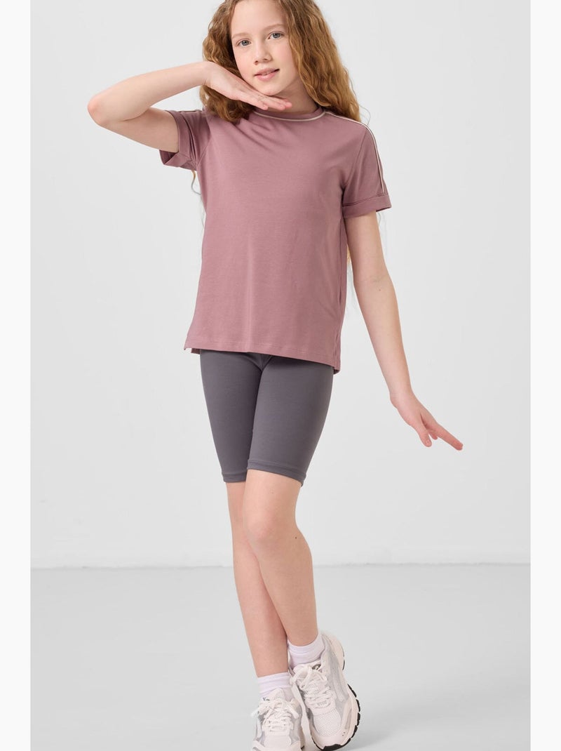 Leggings bambino in cotone tommy Grigio nero - Kiabi