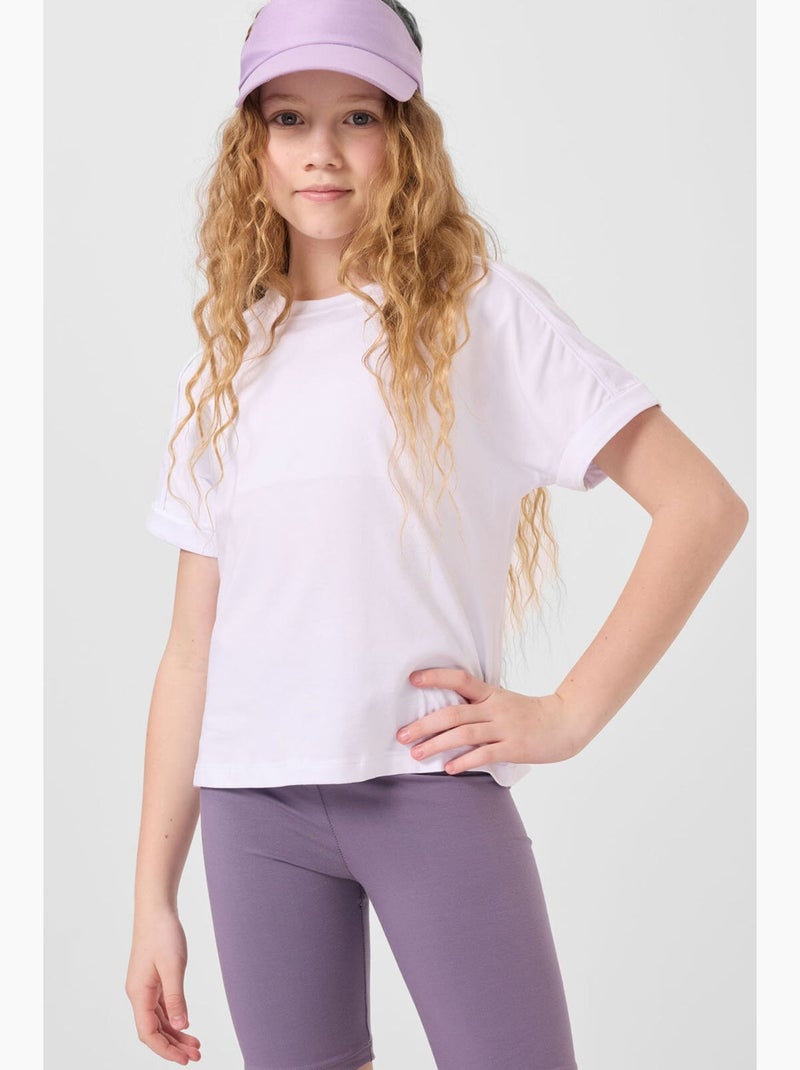 Leggings bambino in cotone tommy Malva - Kiabi