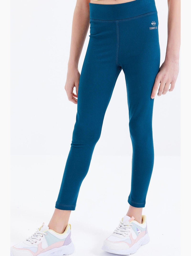 Leggings bambino tommy Blu pavone - Kiabi