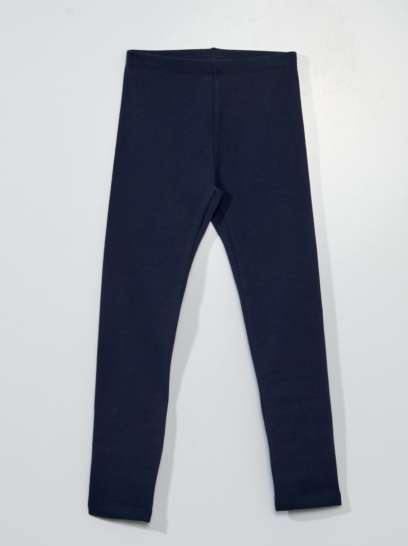 Leggings caldi con vita elasticizzata Blu Navy - Kiabi