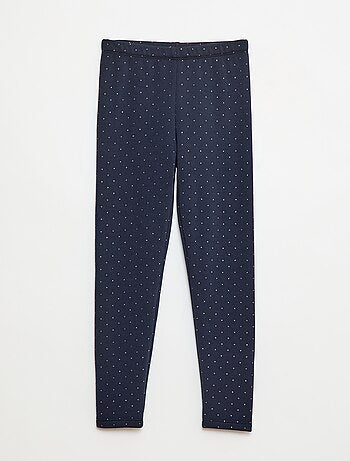 Leggings caldi stampati con interno in velluto