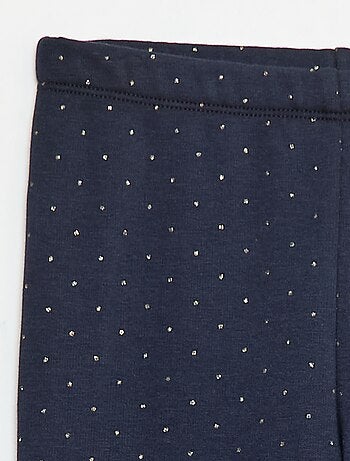 Leggings caldi stampati con interno in velluto