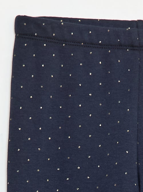 Leggings caldi stampati con interno in velluto - Kiabi