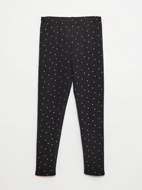 Leggings caldi stampati con interno in velluto - Kiabi
