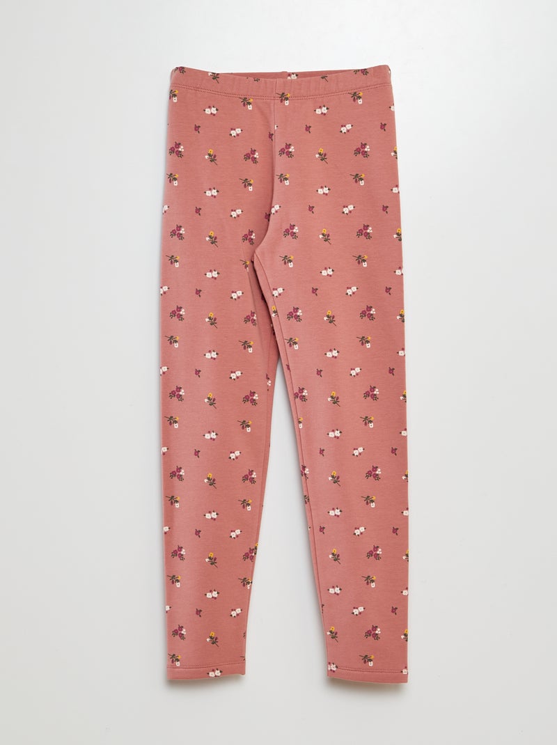 Leggings caldi stampato ROSA - Kiabi