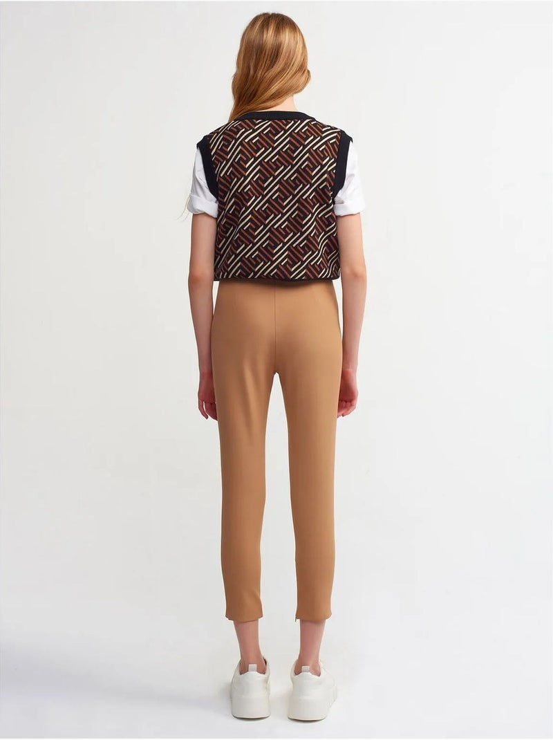 Leggings capri a vita alta Cammello - Kiabi