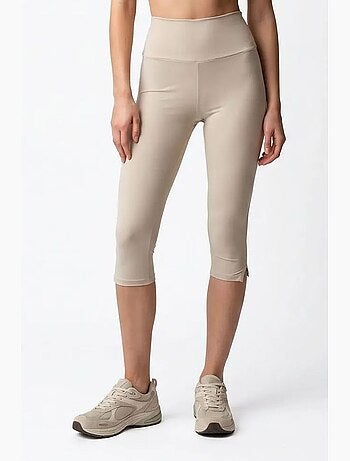 Leggings capri a vita alta con spacco mixray