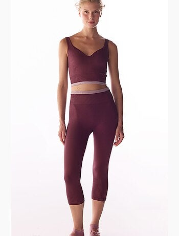 Leggings capri senza cuciture penti