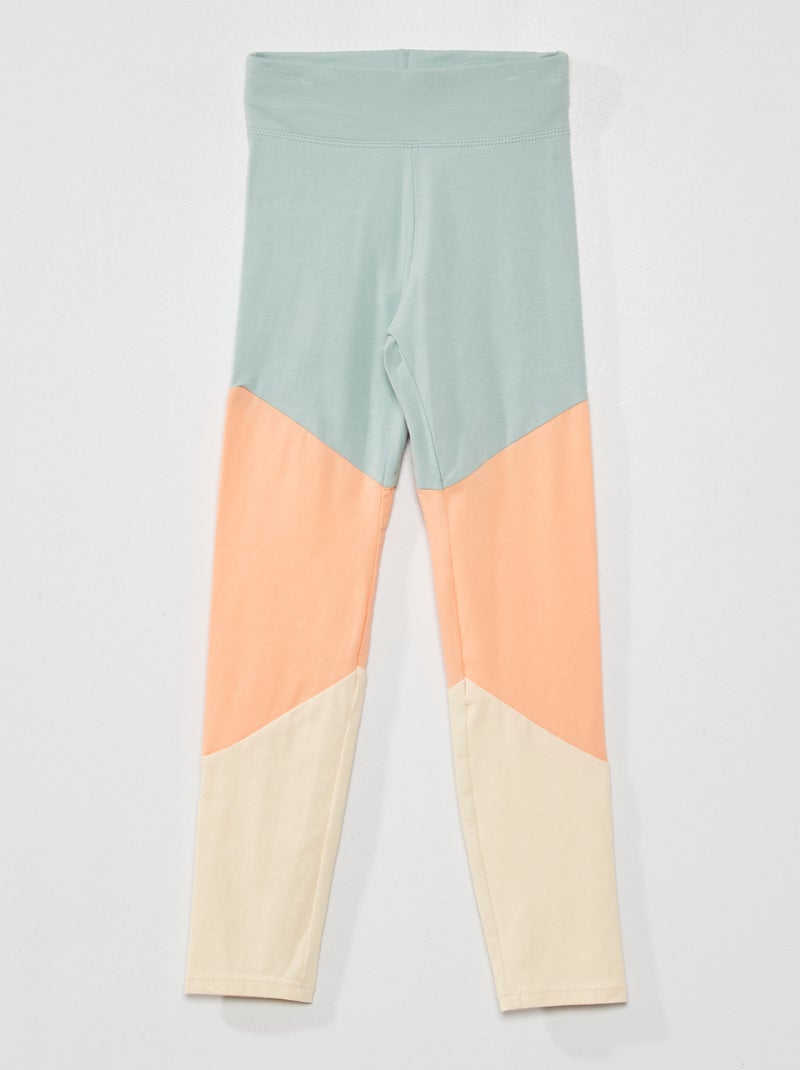 Leggings 'color block' BLU - Kiabi
