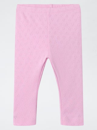 Leggings con cuoricini traforati 'Guppy'