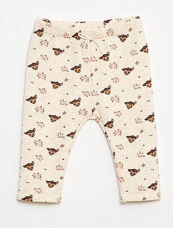 Leggings con motivo all-over 'Disney' in velluto