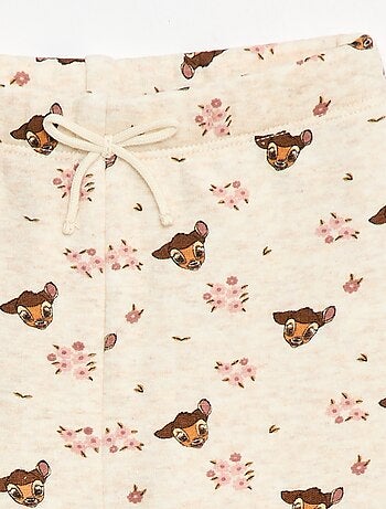 Leggings con motivo all-over 'Disney' in velluto