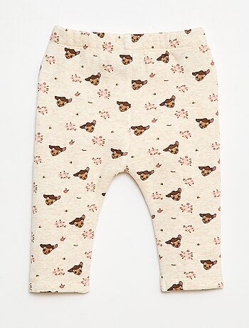 Leggings con motivo all-over 'Disney' in velluto