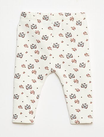 Leggings con motivo all-over 'Disney' in velluto