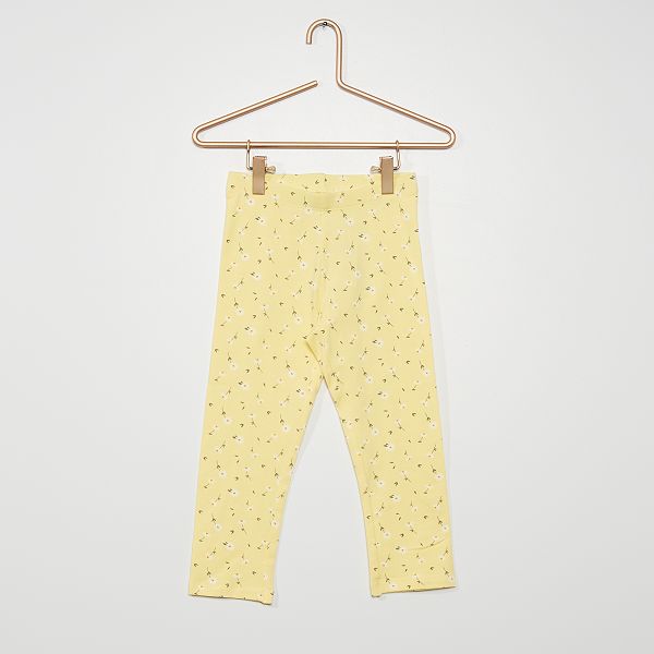 Leggings con motivo Bambina 3-12 anni - GIALLO - Kiabi - 5,00€