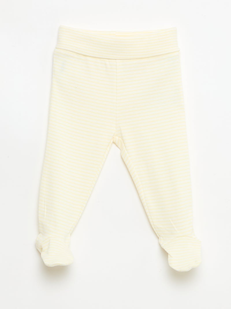 Leggings con piedini Giallo - Kiabi