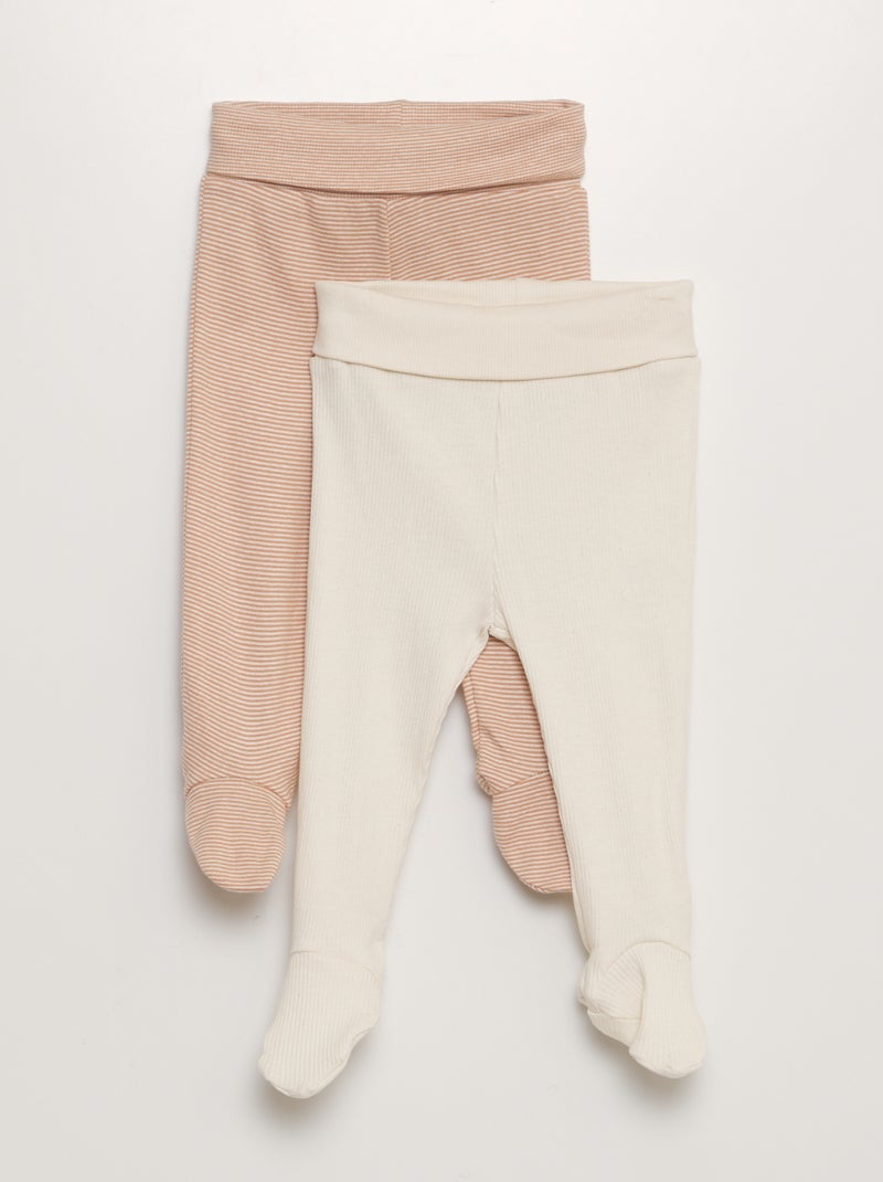 Leggings con piedini MARRONE - Kiabi