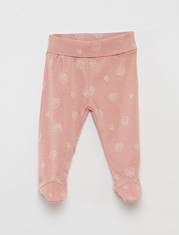 Leggings con piedini