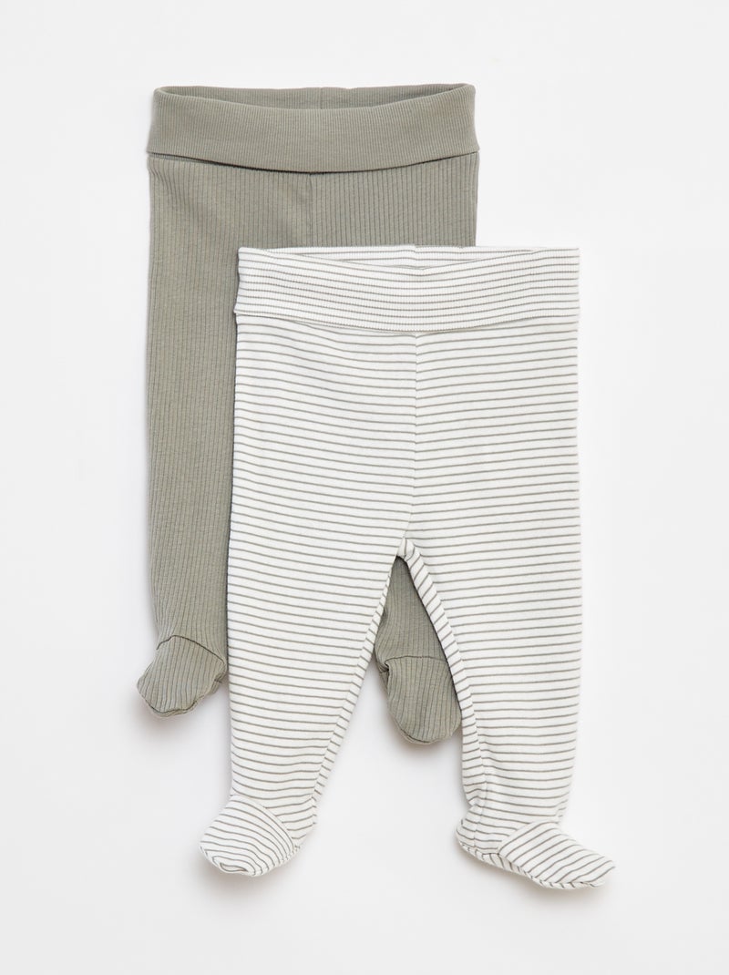Leggings con piedini Verde - Kiabi