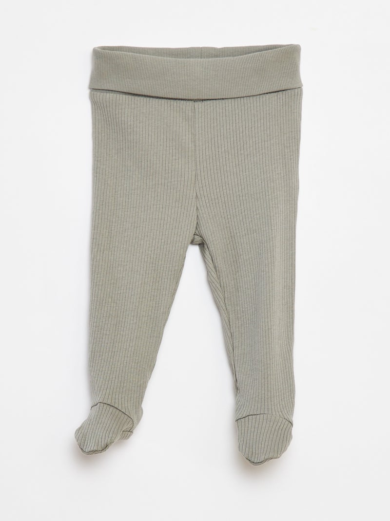 Leggings con piedini Verde - Kiabi