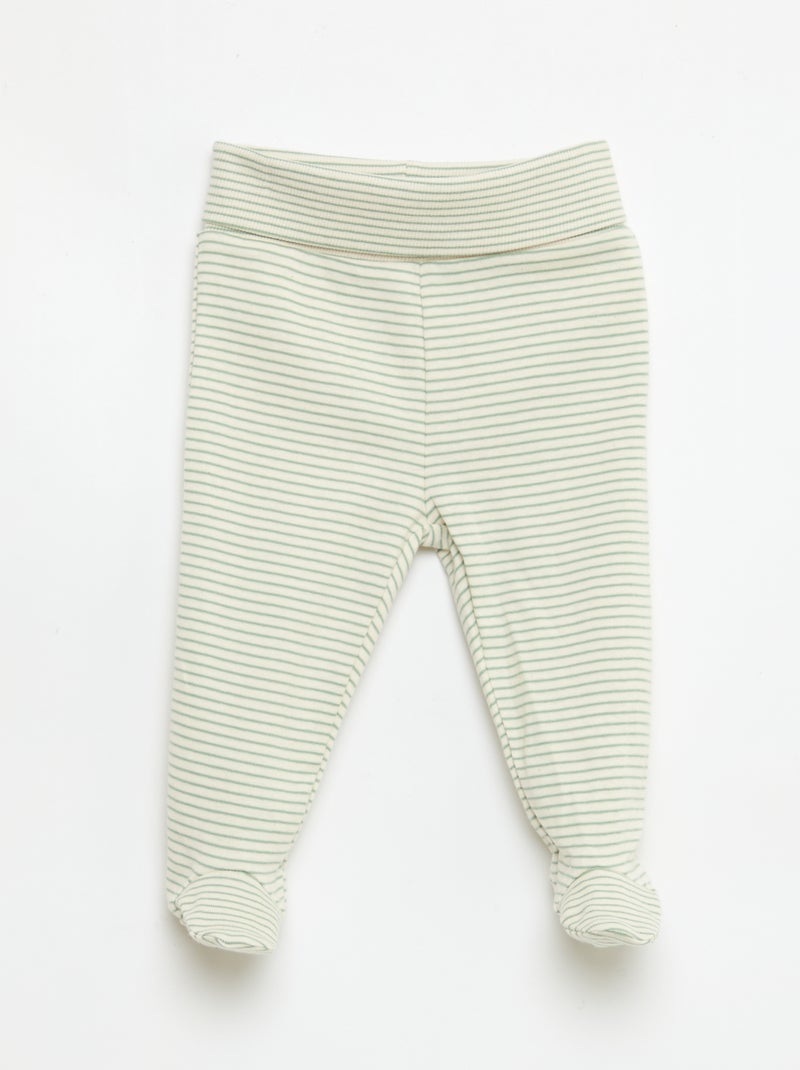 Leggings con piedini Verde - Kiabi