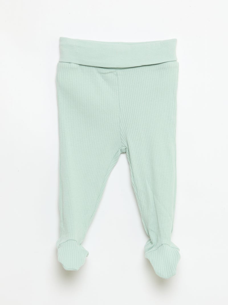 Leggings con piedini Verde - Kiabi