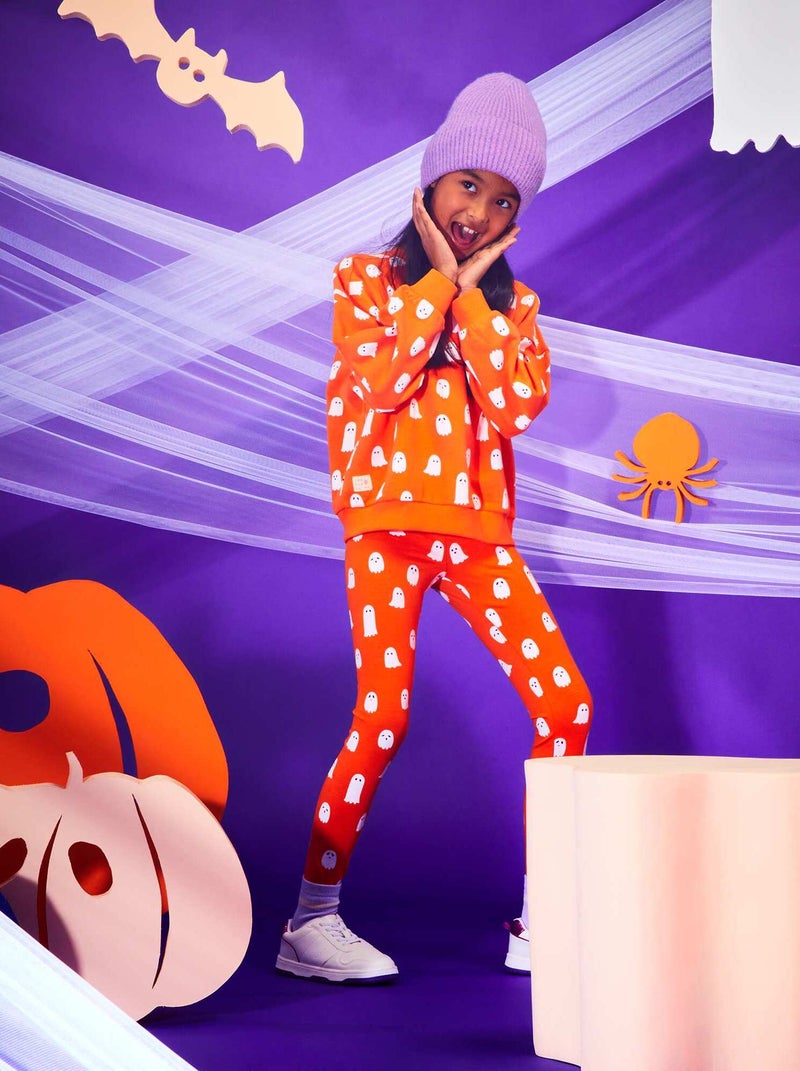 Leggings con stampa - Halloween Arancione - Kiabi