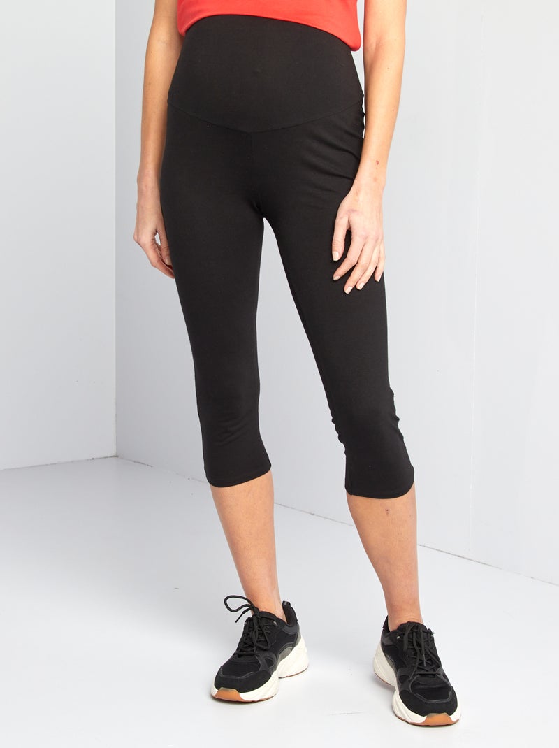 Leggings corti 7/8 premaman nero - Kiabi