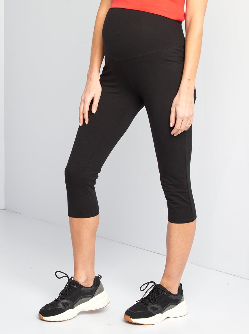 Leggings corti 7/8 premaman nero - Kiabi