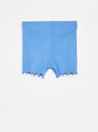 Leggings corti a coste