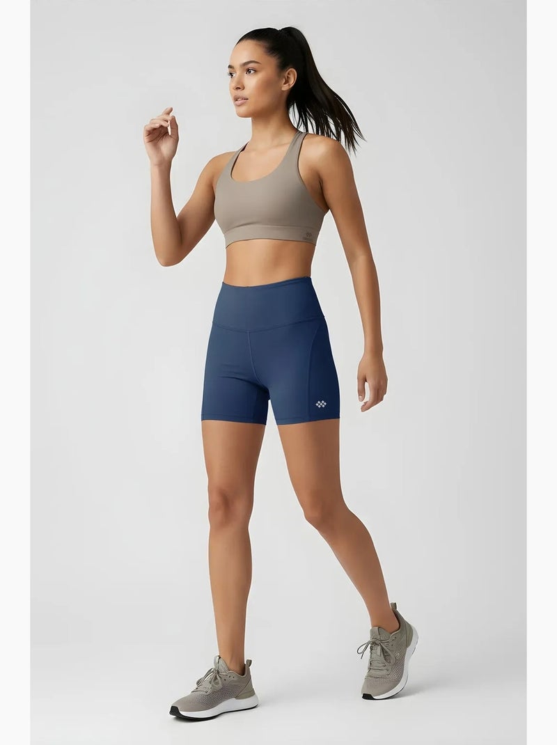 Leggings corti a vita alta tommy Blu marino - Kiabi
