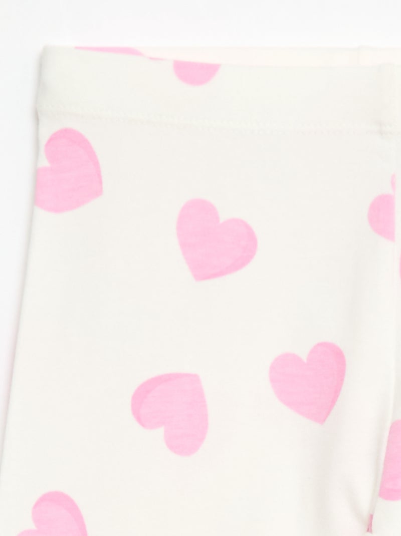 Leggings corti stampati Rosa - Kiabi