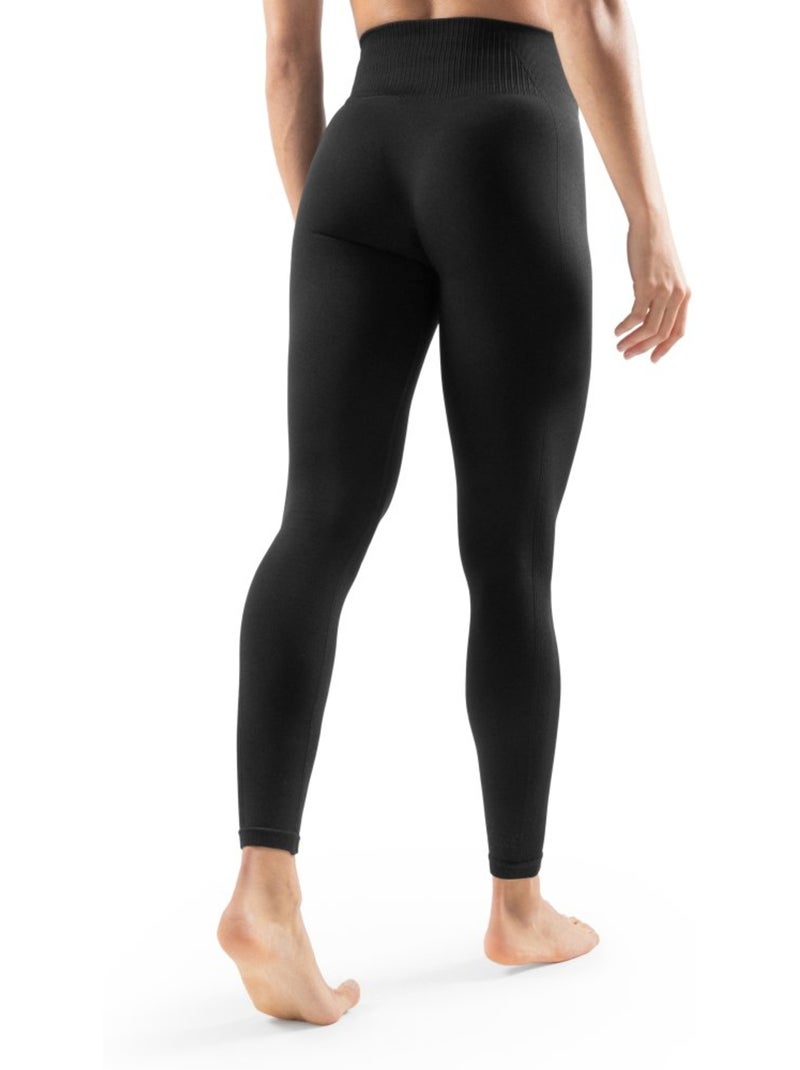 Leggings da allenamento senza cuciture da donna fitness donna salem Nero - Kiabi
