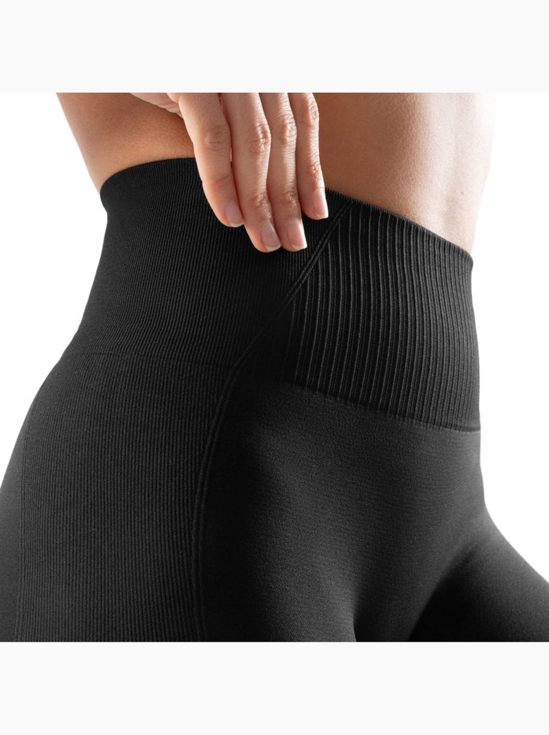 Leggings da allenamento senza cuciture da donna fitness donna salem Nero - Kiabi