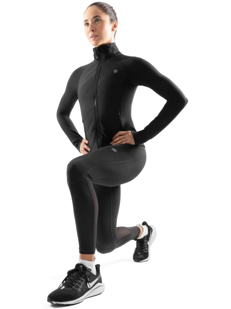 Leggings da corsa da donna fitness donna fighter Nero - Kiabi