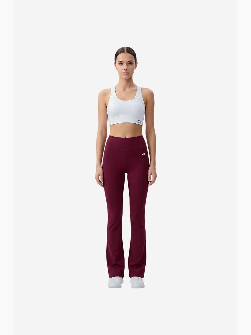 Leggings da donna in poliestere-elastan tommy Rosso bordeaux - Kiabi