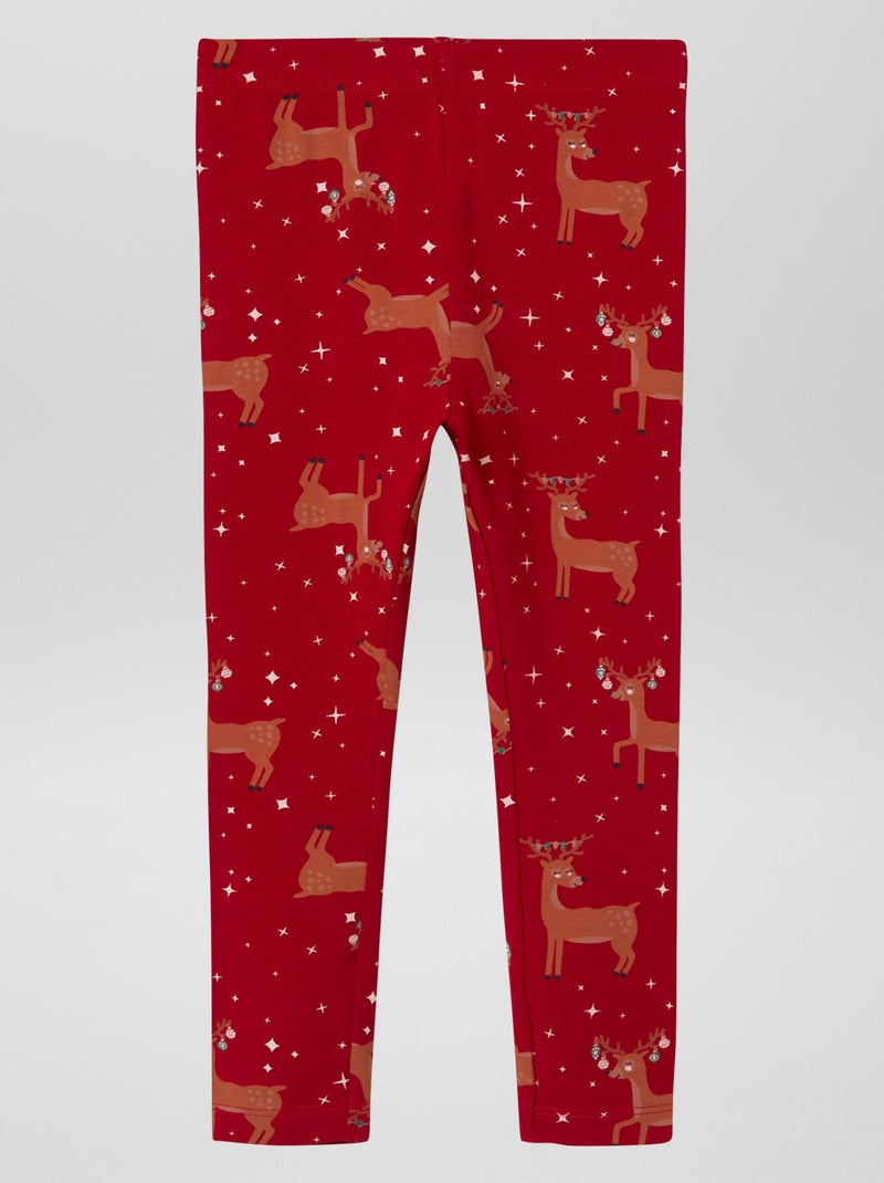 Leggings di Natale ROSSO - Kiabi