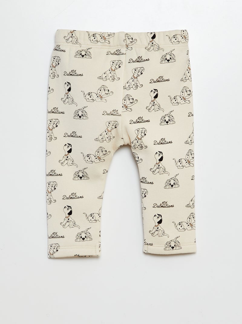 Leggings 'Disney' in tessuto felpato leggero 'Carica dei 101' BIANCO - Kiabi