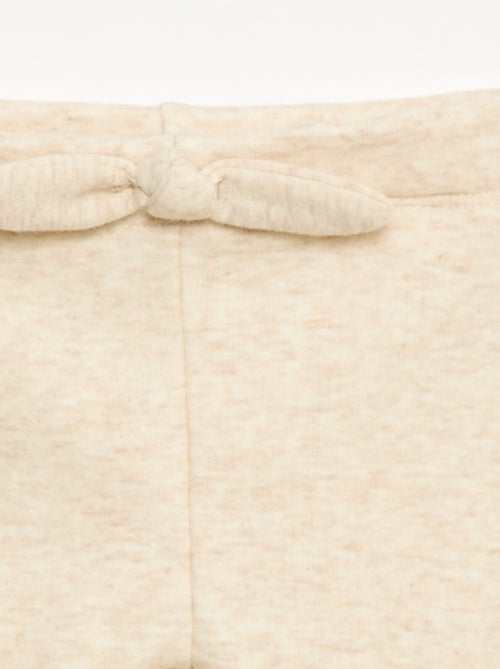 Leggings felpati in mollettone con fiocco - Kiabi