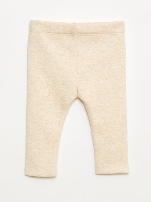 Leggings felpati in mollettone con fiocco - Kiabi