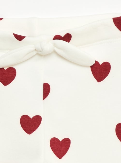 Leggings felpati in mollettone con fiocco - Kiabi