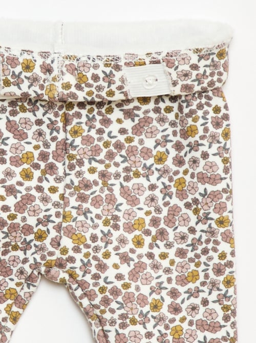 Leggings felpati in mollettone con fiocco - Kiabi