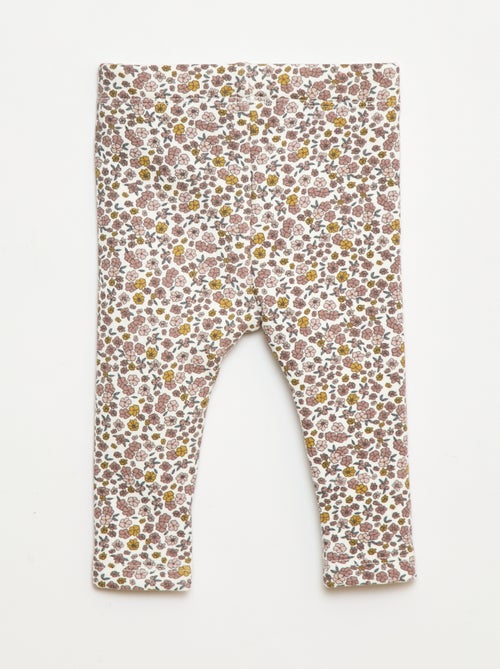 Leggings felpati in mollettone con fiocco - Kiabi