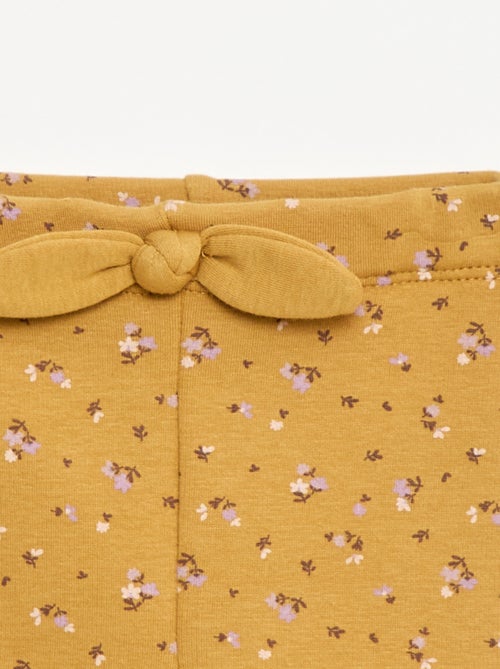 Leggings felpati in mollettone con fiocco - Kiabi