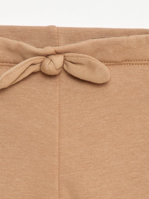 Leggings felpati in mollettone con fiocco - Kiabi