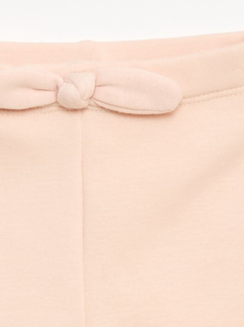 Leggings felpati in mollettone con fiocco - Kiabi