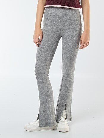 Leggings flare a costine